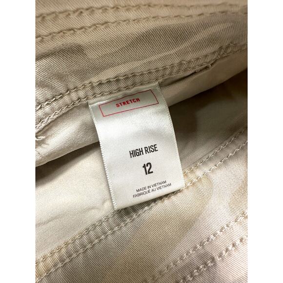 Express High Rise Stretch Camo Mini Skirt Size 12 - Picture 4 of 7